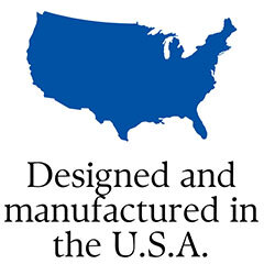 Designed and manufactured in the U.S.A.